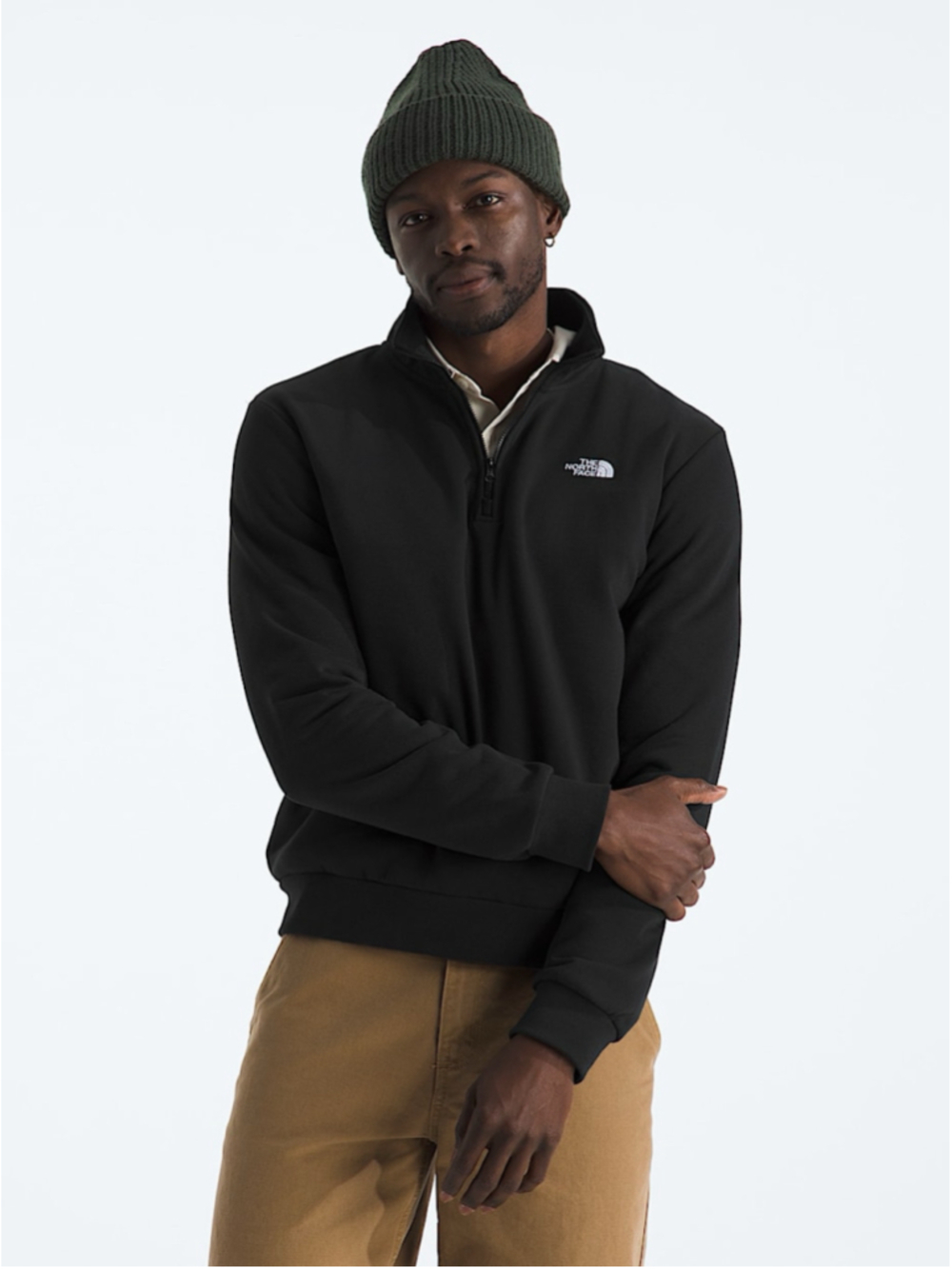 The North Face UltraWick Quarter-Zip Sweatshirt Black Size 48 Chest (24” PTP)